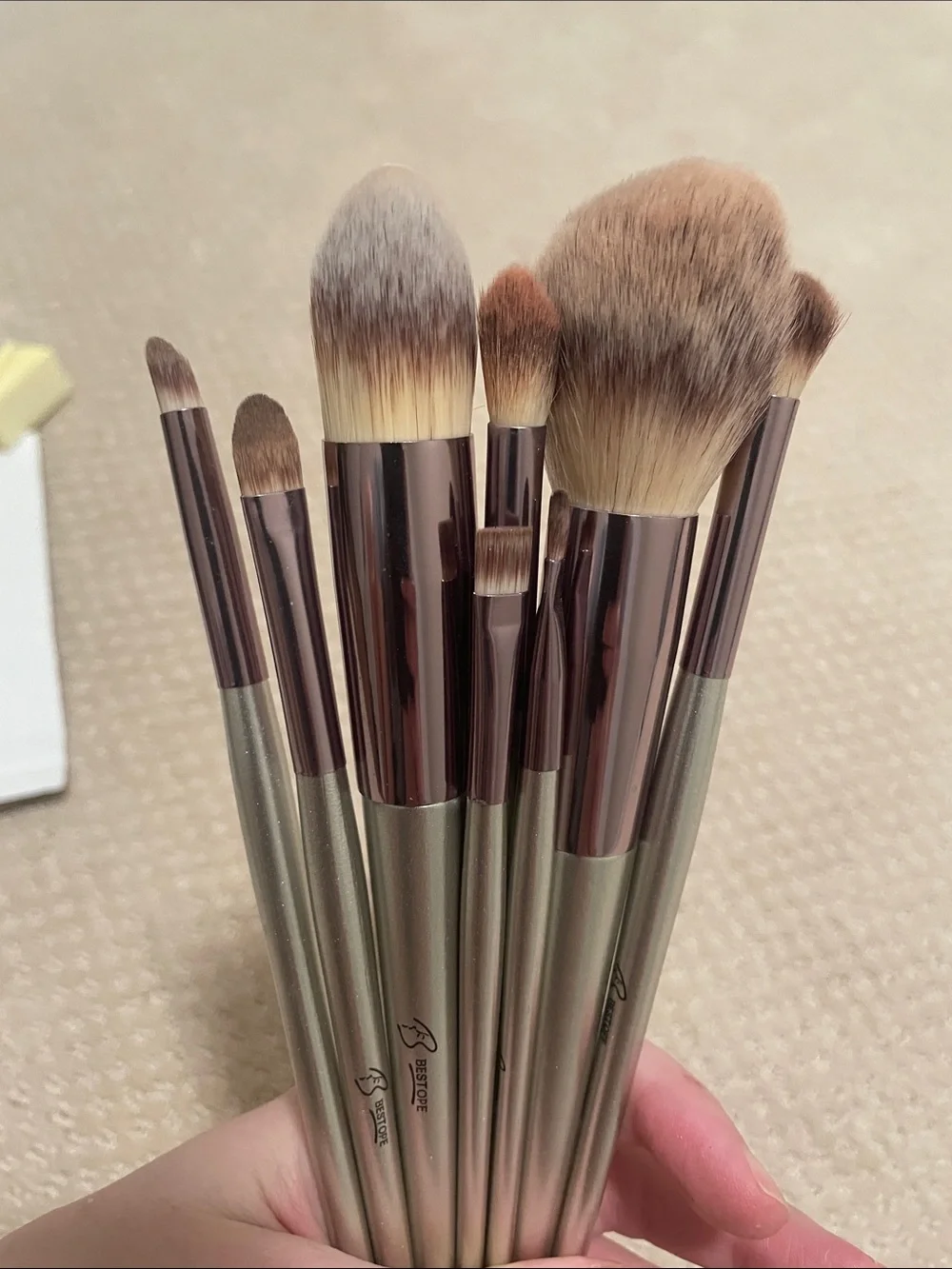 🖤5/$25 Silver Handle Makeup Brush Set - 8 Piece
